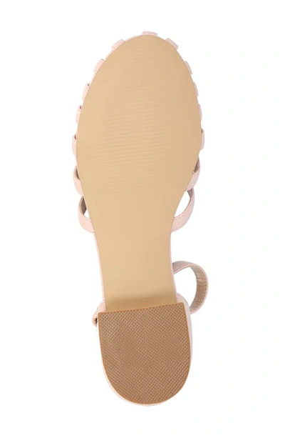 Shop Journee Collection Joannah Flat In Blush