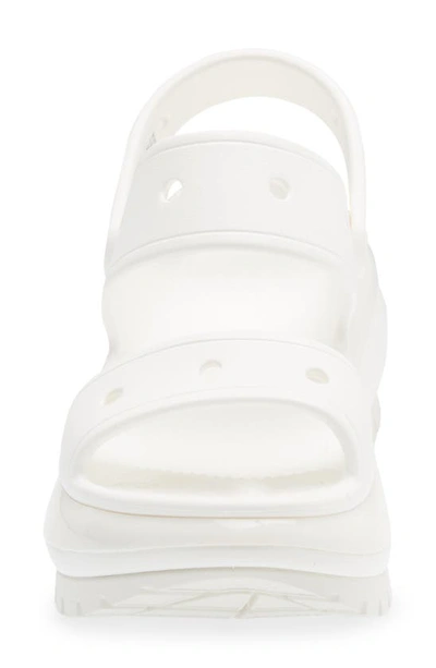 Shop Crocs Classic Mega Crush Water Resistant Platform Sandal In White