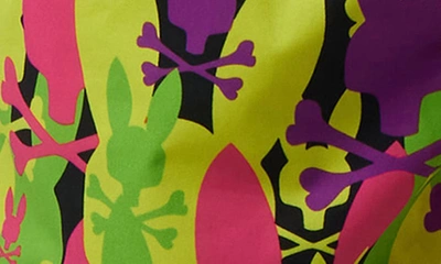 Shop Psycho Bunny Kids' Suncoast Swim Trunks In Green Gecko