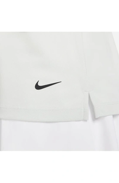 Shop Nike Court Victory Dri-fit Semisheer Sleeveless Polo In Light Silver/ Black