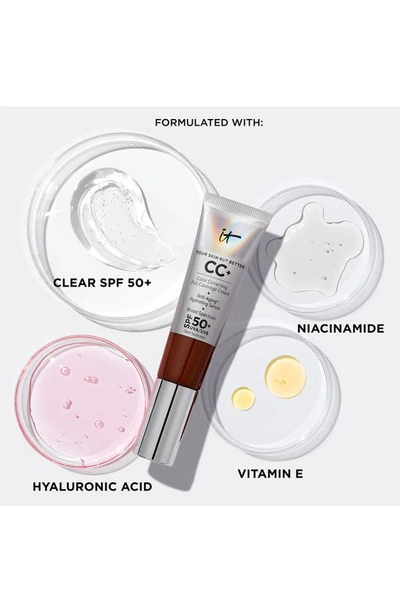 It Cosmetics Cc+ Cream Full Coverage Color Correcting Foundation With Spf 50+ Deep In Deep Us