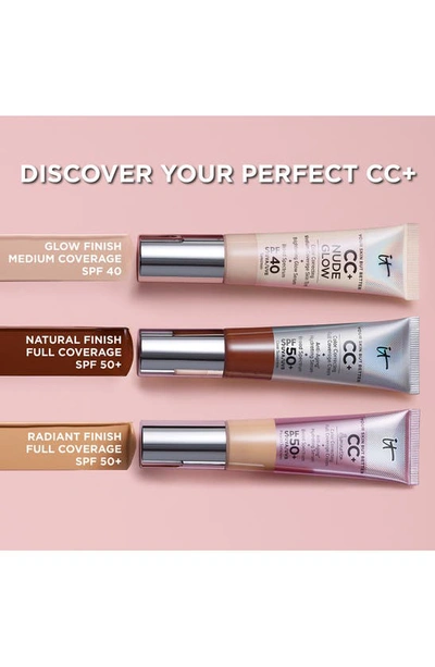 It Cosmetics Cc+ Cream Full Coverage Color Correcting Foundation With Spf 50+ Deep In Deep Us