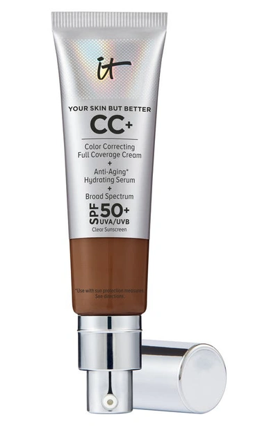 Shop It Cosmetics Cc+ Color Correcting Full Coverage Cream Spf 50+ In Neutral Deep