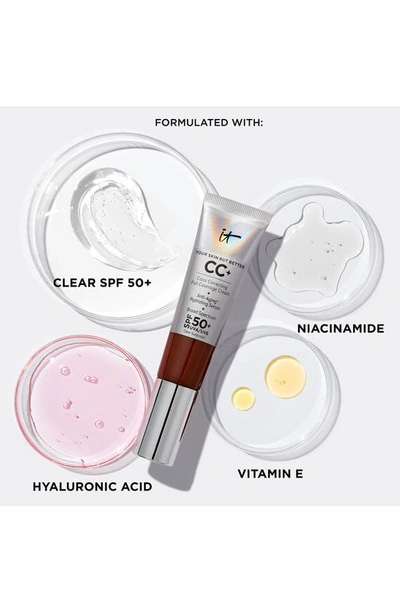 Shop It Cosmetics Cc+ Color Correcting Full Coverage Cream Spf 50+ In Deep Mocha