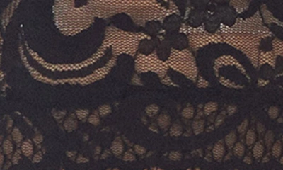 Memoi Bow Backseam Fishnet Stockings In Black