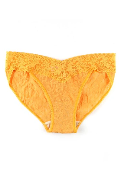Shop Hanky Panky Signature Lace Vikini In Ginger Shot (orange)