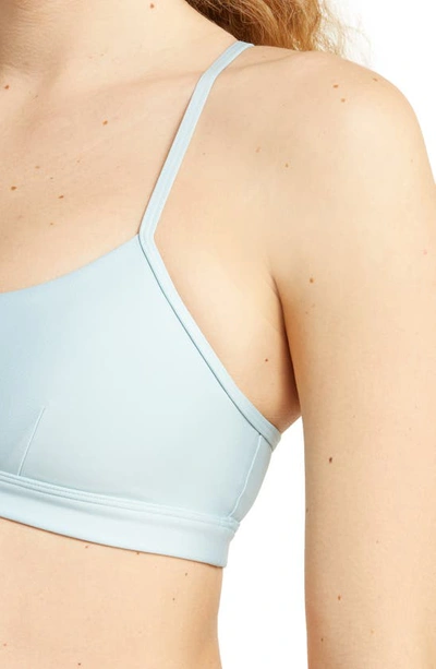 Shop Alo Yoga Airlift Intrigue Bra In Chalk Blue