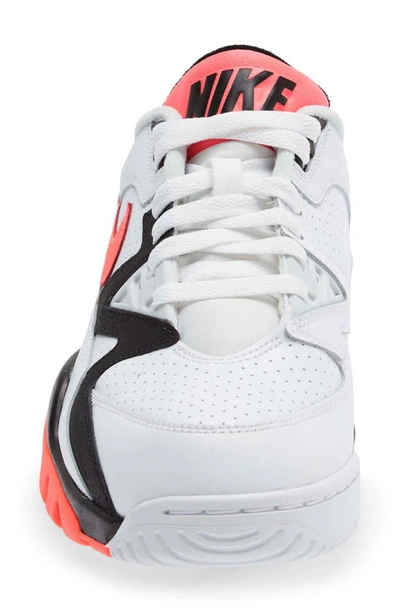 Shop Nike Air Cross Trainer 3 Low Sneaker In White/ Hot Lava/ Black