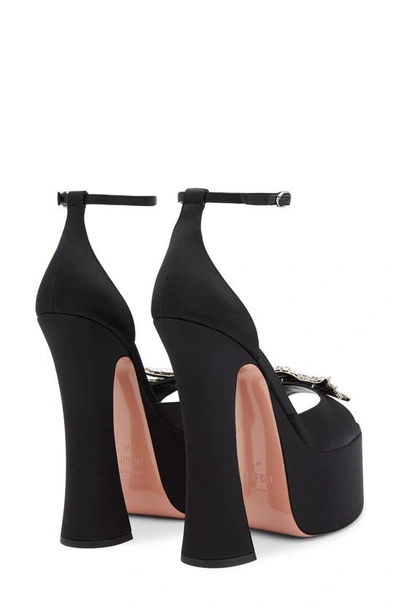 Shop Piferi Rosalia Ankle Strap Platform Sandal In Black/ Iridescent