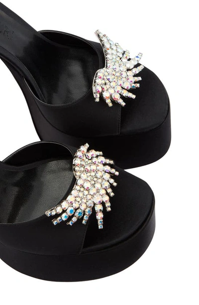 Shop Piferi Rosalia Ankle Strap Platform Sandal In Black/ Iridescent