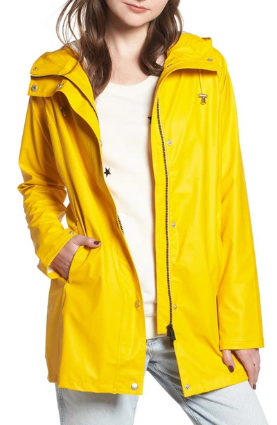 Shop Ilse Jacobsen Raincoat In Cyber Yellow