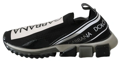 Shop Dolce & Gabbana Sorrento Sport Stretch Men's Sneakers In Black