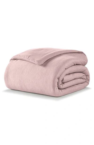 Shop Ella Jayne Home Cooling Jersey Fabric Down Alternative Comforter In Rose