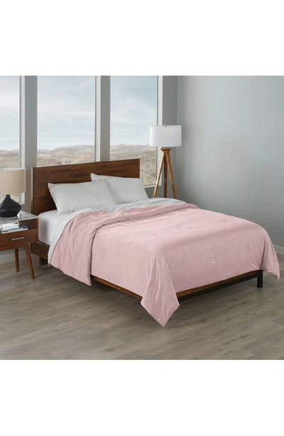 Shop Ella Jayne Home Cooling Jersey Fabric Down Alternative Comforter In Rose