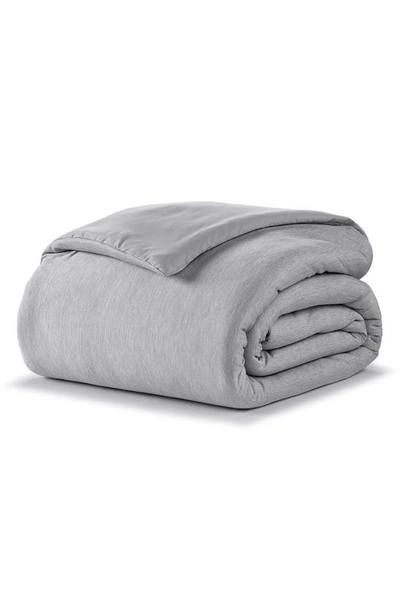 Shop Ella Jayne Home Cooling Jersey Fabric Down Alternative Comforter In Light Grey