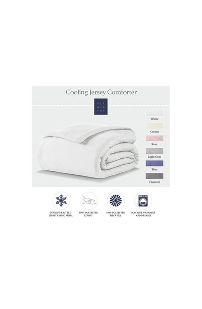Ella Jayne Home Cooling Jersey Fabric Down Alternative Comforter In White