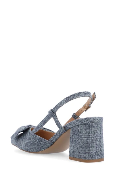 Journee Collection Tailynn Slingback Pump In Blue