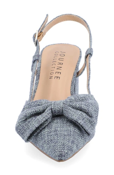 Journee Collection Tailynn Slingback Pump In Blue