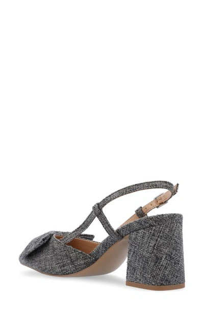 Shop Journee Collection Tailynn Slingback Pump In Charcoal