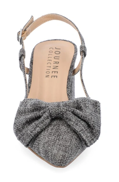 Journee Collection Tailynn Slingback Pump In Charcoal