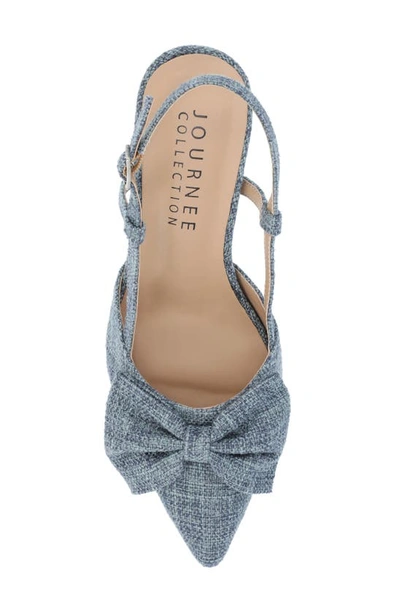 Shop Journee Collection Tailynn Slingback Pump In Blue