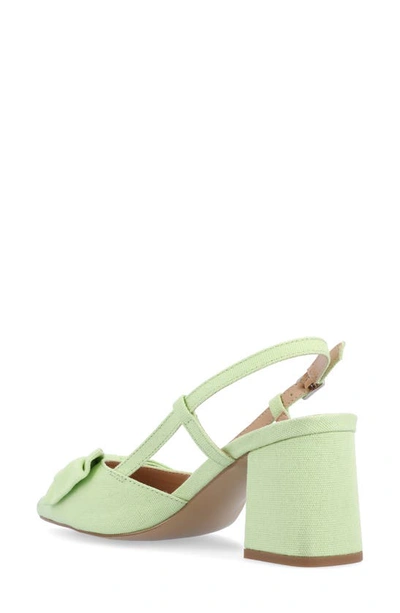 Shop Journee Collection Tailynn Slingback Pump In Green