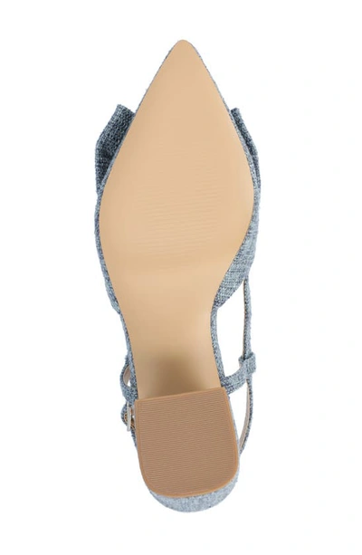 Shop Journee Collection Tailynn Slingback Pump In Blue