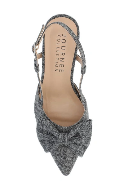 Shop Journee Collection Tailynn Slingback Pump In Charcoal