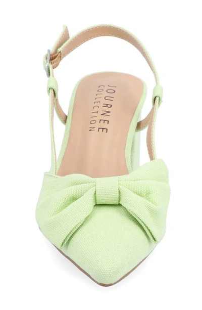 Shop Journee Collection Tailynn Slingback Pump In Green