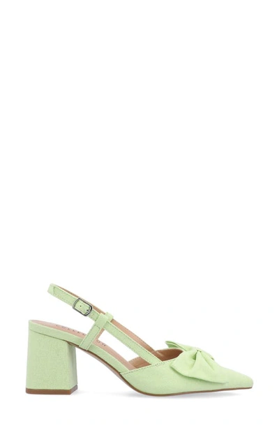 Shop Journee Collection Tailynn Slingback Pump In Green