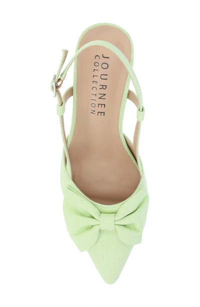 Shop Journee Collection Tailynn Slingback Pump In Green