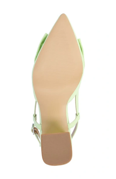 Shop Journee Collection Tailynn Slingback Pump In Green