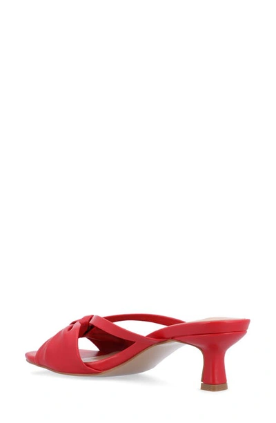 Journee Collection Starling Kitten Heel Sandal In Red