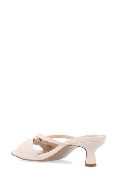 Journee Collection Starling Kitten Heel Sandal In Ivory