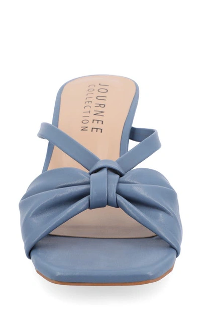Journee Collection Starling Kitten Heel Sandal In Blue