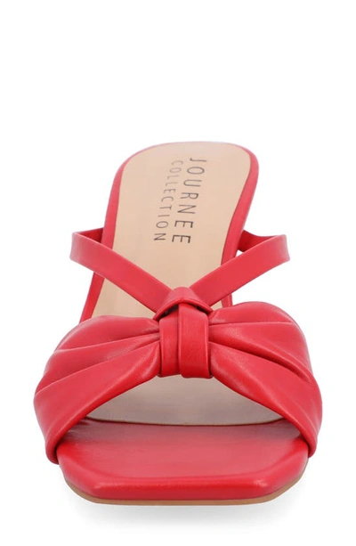 Journee Collection Starling Kitten Heel Sandal In Red