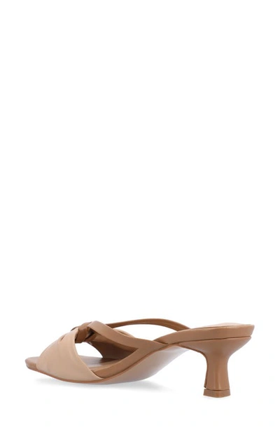 Journee Collection Starling Kitten Heel Sandal In Tan