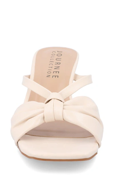 Journee Collection Starling Kitten Heel Sandal In Ivory