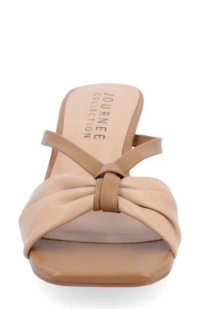 Journee Collection Starling Kitten Heel Sandal In Tan