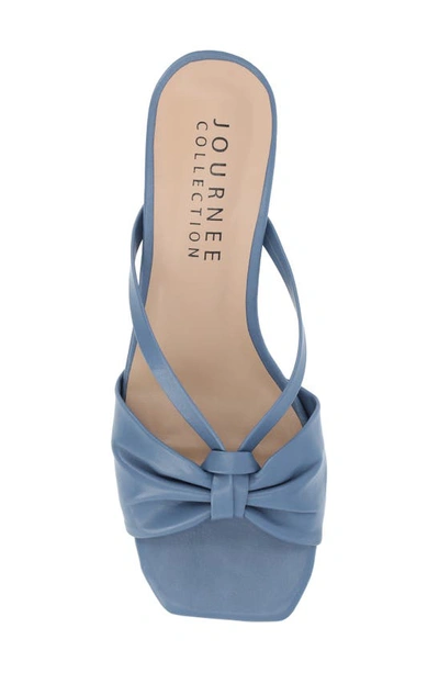 Journee Collection Starling Kitten Heel Sandal In Blue