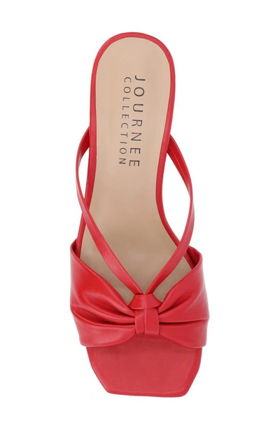 Journee Collection Starling Kitten Heel Sandal In Red