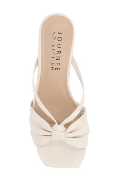 Journee Collection Starling Kitten Heel Sandal In Ivory