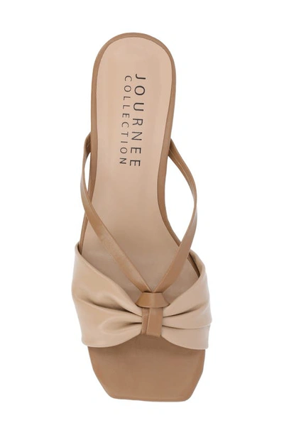 Journee Collection Starling Kitten Heel Sandal In Tan