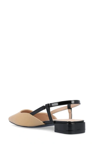 Journee Collection Paislee Slingback Pump In Tan