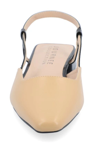 Journee Collection Paislee Slingback Pump In Tan