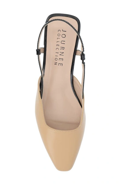 Journee Collection Paislee Slingback Pump In Tan