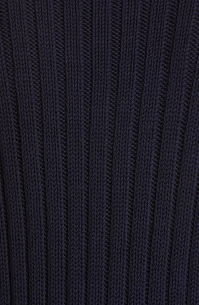 Shop Massimo Alba Loris Ribbed Crewneck Sweater In U501-blu