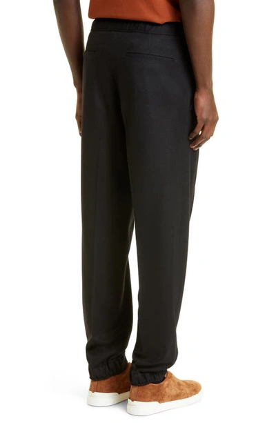Zegna Wool Trousers In Black