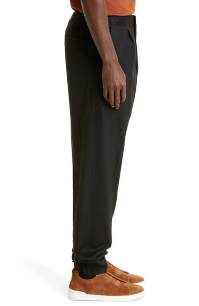 Zegna Wool Trousers In Black