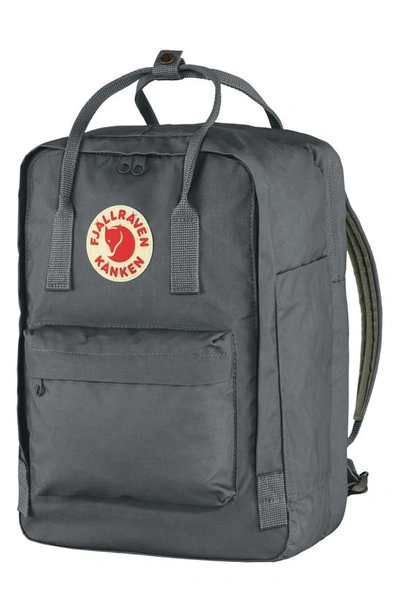 Shop Fjall Raven Kånken 15-inch Laptop Backpack In Super Grey